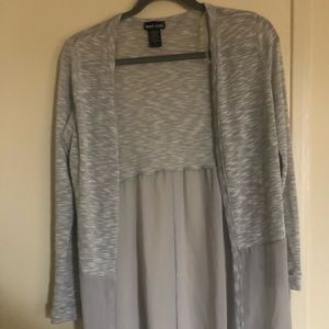 Thin silver cardigan